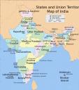 карта Индийских штатов
