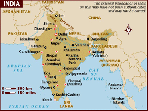 карта Индии