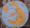 карта острова Санторини