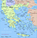 карта Греции